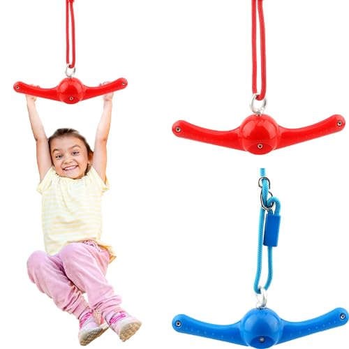 2 Pack Ninja Twist Swing 360° Handle Twist Playset Ninja Line Toys Jungle Gym Accessories for Kids Boys Girls Playground Backyard Swing Set Attachments