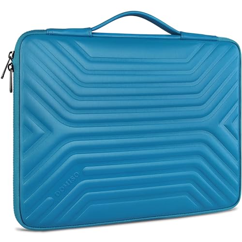 DOMISO 15.6 Inch Shockproof Waterproof Laptop Sleeve with Handle Lightweight Soft EVA Tablet Case for 15.6" Laptops/Lenovo IdeaPad/Acer Aspire E15 / HP Envy 15 / Dell, Blue - color: Blue, size: 15 - 15.6 Inch