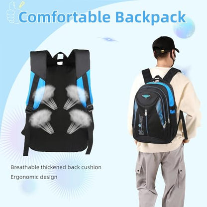 Kids Backpack,Boys Bookbag for Elementary Middle School,Color Blocking Student Bag,Sturdy Travel Daypack - color: Green