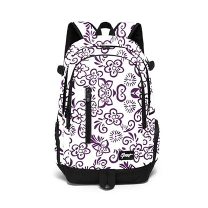 rickyh style School Backpack Travel Bag for Men & Women Lightweight College Back Pack with Laptop Compartmen - color: 01zihua
