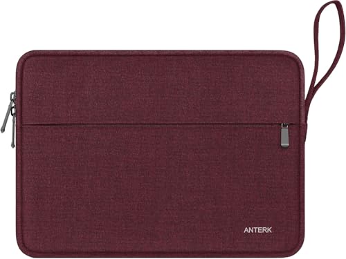 Laptop Sleeve Case 14 Inch, Water Resistant Traveling Computer Cover with Handle, Shockproof Protective Carrying Laptop Bag Compatible for 14 Inch MacBook Air/Pro, HP, Dell, Lenovo, WineRed - color: WineRed, size: 14 Inch