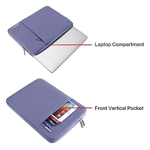 MOSISO Laptop Case 13 inch, Laptop Sleeve Compatible with MacBook Neo/Air/Pro 13 inch with A18/M5/M4/M3/M2/M1 Chip 2026-2016, Polyester Vertical Computer Sleeve Bag with Pocket, Lavender Gray - color: Lavender Gray, size: 13 inch