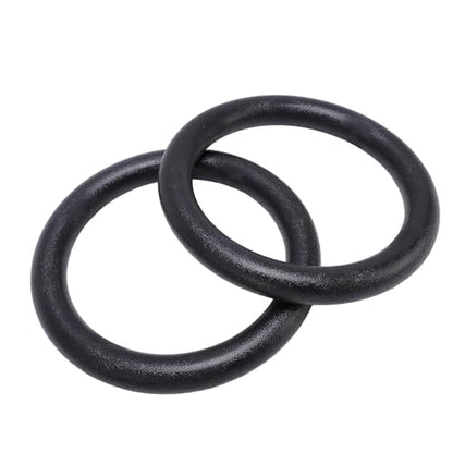 Gymnastic with Straps Pull Rings - 2 Pcs Gymnastic Strength Training 300kg Capacity High Stability Exercise Rings with Straps Workout - Home Gym