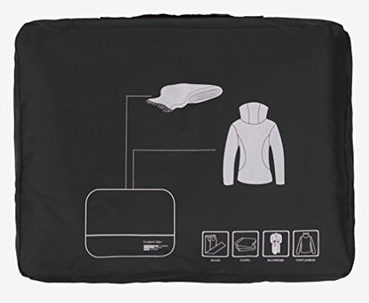 Packing Cubes Set Travel Luggage Organizers Suitcase Lightweight Accessories Black - color: Black