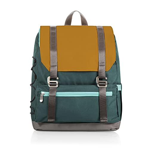 PICNIC TIME OTG Traverse Backpack Cooler, Modern Backpack Cooler with 28-Can Capacity, Fully Insulated Outdoor Bag with Water Resistant Interior, Pockets, Straps, and Bottle Opener, (Mustard Yellow) - color: Yellow