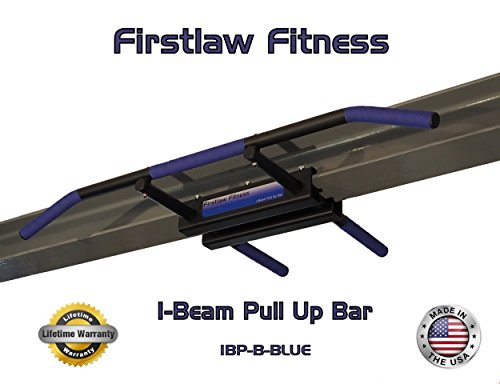 Firstlaw Fitness 600 LBS Weight Limit - I-Beam Pull Up Bar - Bent Bar - Grip Tape - color: Blue