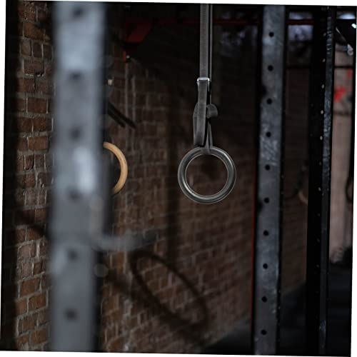POPETPOP 2pcs Sturdy Fitness Ring Set Portable Cord Home Gym Equipment for Women Men Workout Ring