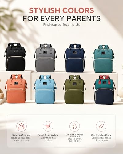 Black boy Diaper Bag Backpack: Baby toddler Bags with Changing Station for Women Men Girls Mom Dad Large Travel Backpack Pañaleras Modernas Para Bebe Niña Niño Newborn Essentials Baby New Born Gift - color: Black