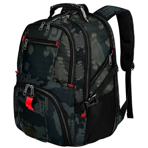 YOREPEK Large Backpack for Men, Extra Large Laptop Backpacks for Men Women, Water Resistant Travel Backpack Airline Approved Business Work Bag Fits 17 Inch Computer, Black - color: Camouflage, size: 17 Inch