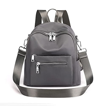 Women's Mini Backpack Purse Fashion Rucksack Daypack Small Shoulder Bag - color: Grey