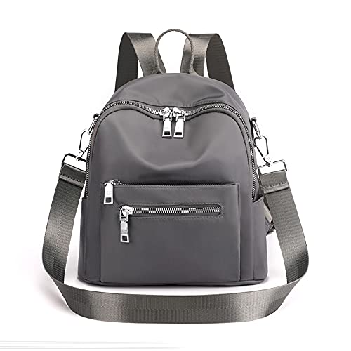 Women's Mini Backpack Purse Fashion Rucksack Daypack Small Shoulder Bag - color: Grey