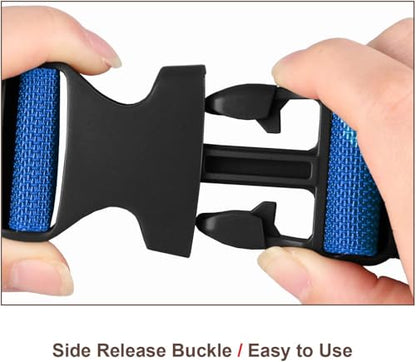 MAGARROW 1.5" Utility Luggage Straps with Buckle Adjustable, 4-Pack (Blue, 1.5 in x 4.5 ft) - color: BLUE, size: 1.5 in x 4.5 ft