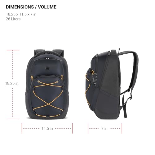 SwissGear 8175 Laptop Backpack, Charcoal Heather, 18 Inches - color: Charcoal Heather