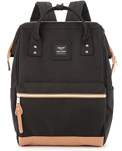 Himawari Laptop Backpack for Women&Men,Wide Open Large USB Charging Port 15.6 Inch Laptop Doctor College Work Bag(123#-Black) - color: 123#-black