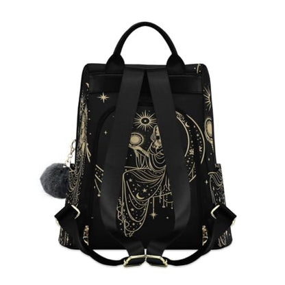 ALAZA Sacral Night Woman Witch on Moon Star Trips Hiking Camping Rucksack Pack for Women - color: Multi 1