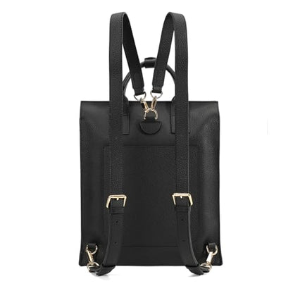 Simple and Lightweight Commuter Backpack 2025 New Business Large Capacity Computer Backpack Women's Premium Sensation Bag (Elegant Black) - color: Elegant Black