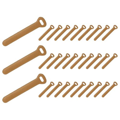 PATIKIL 30Pcs Leather Zipper Pull, 2.6" Replacement Zipper Puller Extender Backpack Luggage Sliders for Handbags Suitcases Bags Wallets Jackets Coats Pull Tabs, Light Khaki - color: Light Khaki