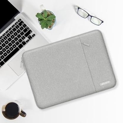 MOSISO Laptop Case 12.3 inch, 11.6-12.3 inch Laptop Sleeve Compatible with MacBook Air 11.6, Acer HP Dell Lenovo Samsung, Surface Pro, Polyester Vertical Computer Sleeve Bag with Pocket, Gray - color: Gray, size: 12.3 inch