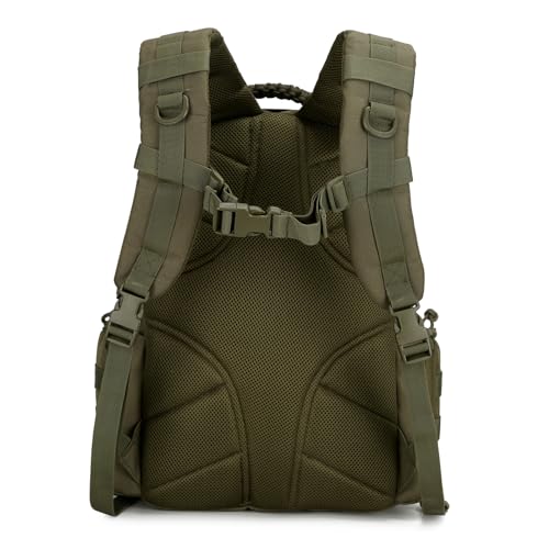 30L Military Tactical Backpack for Men 3 day Assault Pack Molle Backpack Tactical Hiking Rucksack - color: Army Green