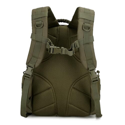 30L Military Tactical Backpack for Men 3 day Assault Pack Molle Backpack Tactical Hiking Rucksack - color: Army Green