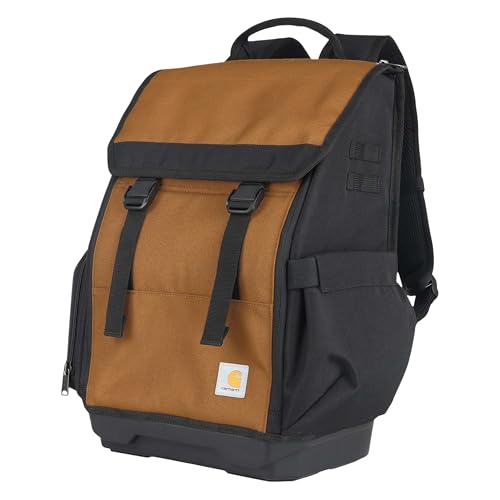 Carhartt Mens Station Tool Bag W/Adjustable Shoulder Straps, Durable, Water-Resistant Tool Organizer, Tool Backpack - style: Tool Backpack