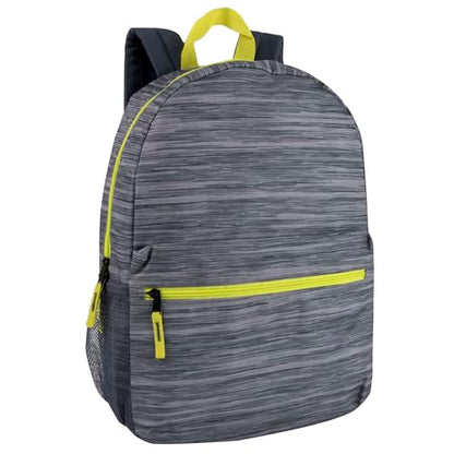 Trail maker 17 inch Backpack for Travel & Commute, Zippered Front & Mesh Side Pockets, Padded Straps - color: Art Board