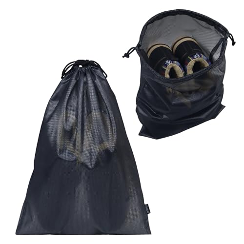 Gloppie Shoe Bags for Travel, Shoe Storage Bag with Drawstring, Packing Organizer for Sneakers, Gym, Luggage, Closet, Weekender Overnight Travel Essentials - style: 1-pack