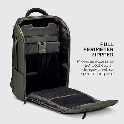 NOMATIC Backpack- Travel Carry On Backpack - Laptop Bag 20L - Water Resistant Travel Backpack - Traveling Carry On Backpack for Women and Men- Business Backpack - Personal Item Bag - color: Olive, size: 20L