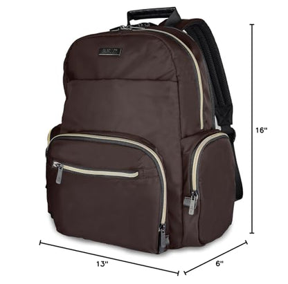 Kenneth Cole REACTION Sophie Backpack, Chocolate Brown, 15" Laptop - color: Chocolate Brown, size: 15" Laptop without Carry-On