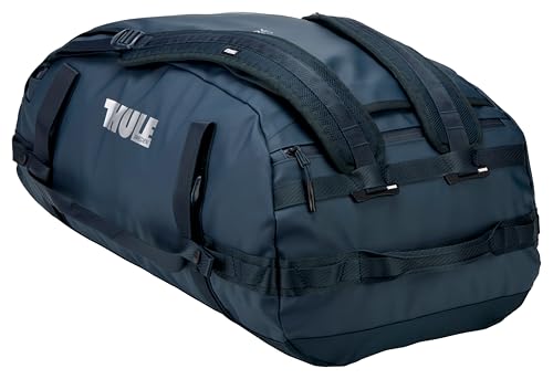 Thule Chasm Duffel bag, Weather-resistant materials, Easy packing, Converts to backpack, Internal pockets, Travel-ready - color: DARKEST BLUE, size: 70L