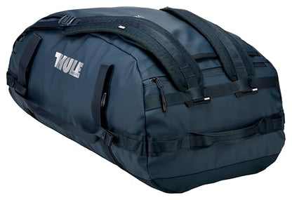 Thule Chasm Duffel bag, Weather-resistant materials, Easy packing, Converts to backpack, Internal pockets, Travel-ready - color: DARKEST BLUE, size: 70L
