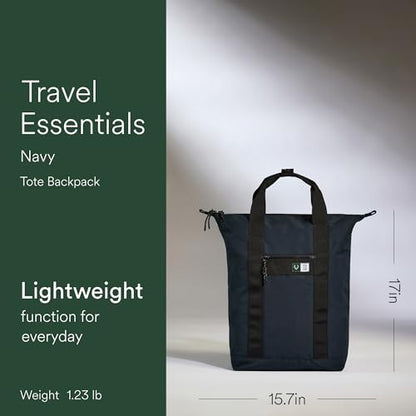 ANTLER - Essential Tote Backpack, Rucksack with Laptop Pocket, Suitcase Sleeve, Durable for Travel, Work, Gym Bag for Men & Women - Navy Blue - color: Navy