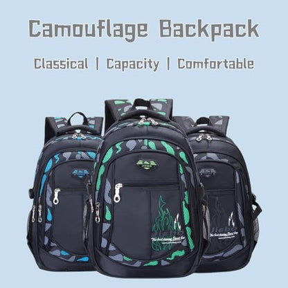 Bansusu Boys Backpack for Kids School Bag, Primary Middle School Backpack for Boys Bookbags - color: Style B - Green
