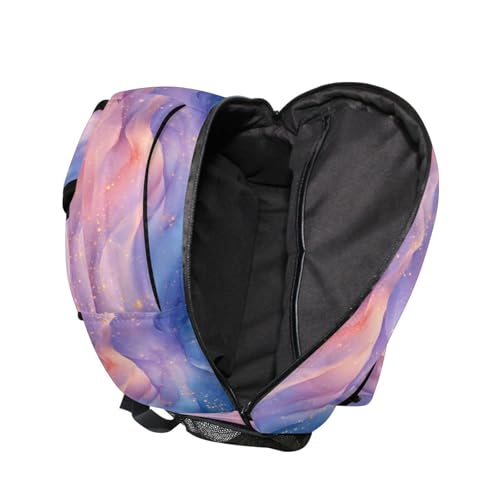 School Backpack for Teacher Nurse Waterproof Carry On Backpacks with Chest Strap for Travel Trip Blue Purple - color: Multicolor09