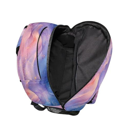 School Backpack for Teacher Nurse Waterproof Carry On Backpacks with Chest Strap for Travel Trip Blue Purple - color: Multicolor09