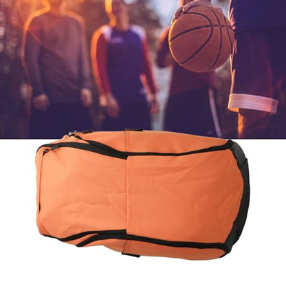 Basketball Backpack with Laptop Compartment, Large Capacity, Wet and Dry Segregation, Water, Lightweight Sports Backpack for Exercise Supplies and Daily Commute - color: Orange