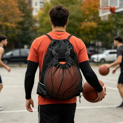 SSZYace Basketball Backpack for Boys Men Women Drawstring Backpack Basketball Bag