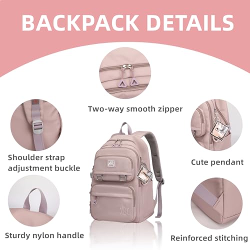 Girls Backpack Large-Capacity Middle Elementary School Casual Bookbag Kids Outdoor Travel bag Solid Color Daypack for Teens - color: 2#-grey