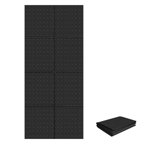 Walking Pad Mat for Carpet and Hardwood Floors, 0.25" Thick Foldable Treadmill Mat for Floor Protection, Non-Slip High Density for Bike, Elliptical, Home Gym Use - size: 55"L x 23.6"W x 0.3"Th