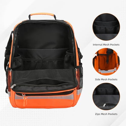First Aid Bag Empty Madical Bag Responder Trauma Backpack,Medical Backpack,Medical Emergency Kits Storage Pack for EMT, EMS - color: Orange