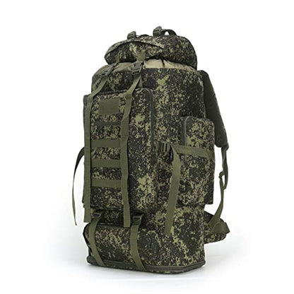 Hiking Backpack for Men 70L/100L Camping Backpack Military Rucksack Molle 3 Days Assault Pack for Climbing - color: 100l-greenmix