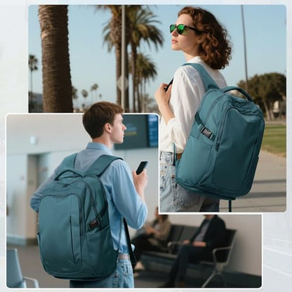 suwasp Travel Backpack for Women Airline Approved Carry On，Large Laptop Backpack for Men,Flight Approved Luggage Backpack (Blue-with 2 Vacuum Bags and Pump, Large) - color: Blue-with 2 Vacuum Bags and Pump