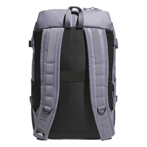 adidas Vista Top-Loading Backpack for Travel and Gym, 29L - color: Slate Grey/Silver Metallic