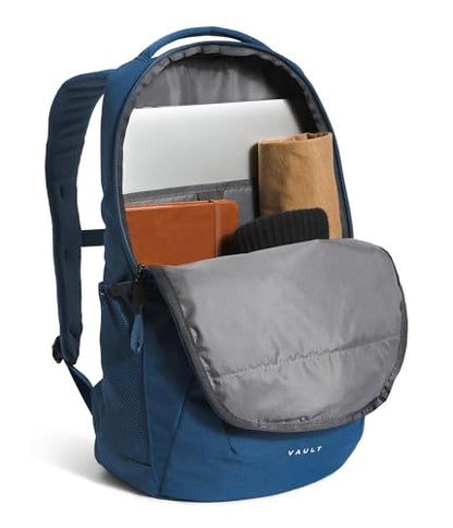 The North Face Vault Everyday Laptop Backpack - Commuter Travel Bag, Water-Repellent Finish, Spacious Compartment, Shady Blue/TNF White-NPF, One Size - color: Shady Blue/Tnf White-npf