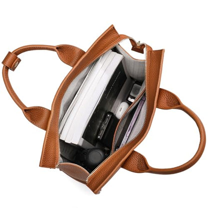 Simple and Lightweight Commuter Backpack 2025 New Business Large Capacity Computer Backpack Women's Premium Sensation Bag (Wood Brown) - color: Wood Brown