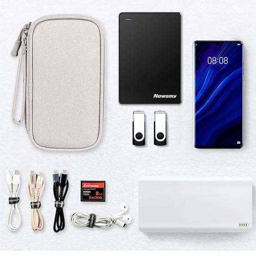 Organizer Bag Case Electronic Devices Travel Pouch Cable USB Charger Accessories Cellphone SD Power Bank Earphone - color: Signle Layer-Pink