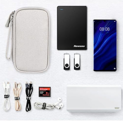 Organizer Bag Case Electronic Devices Travel Pouch Cable USB Charger Accessories Cellphone SD Power Bank Earphone - color: Signle Layer-Grey