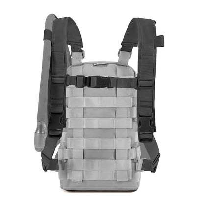 Universal Adjustable Shoulder Straps Mini Hydration Pack Backpack Carrier, Lite Tactical Backpack Replacement Straps with Sternum Strap (Black) - color: Black-shoulder Straps
