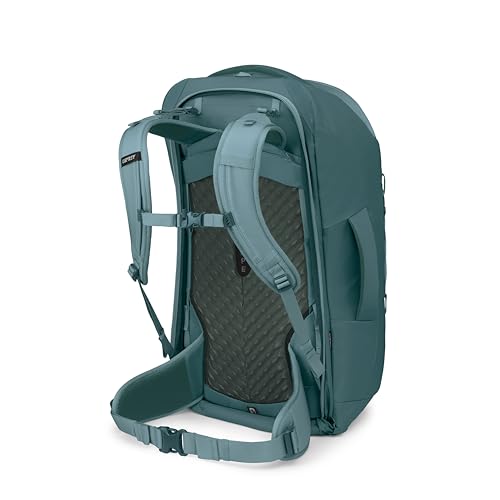 Osprey Farpoint 70L Men's Travel Backpack - Large Adjustable Travel Bag with Detachable Daypack, Cascade Blue/Torrent Blue - color: Cascade Blue Torrent Blue, style: 70l