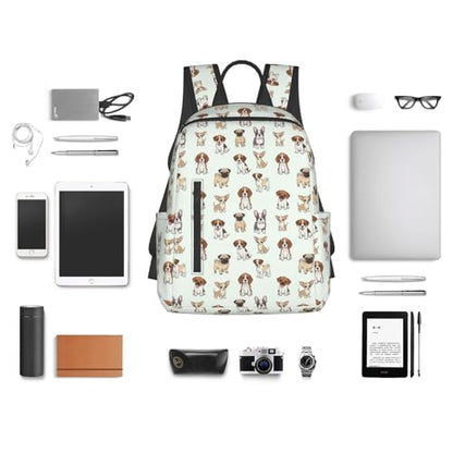 Casual Travel Rucksack Cute Dog Pet Puppy, Self-Standing, Mesh Side Pockets, for Cycling & Weekends - color: Picture (1188)